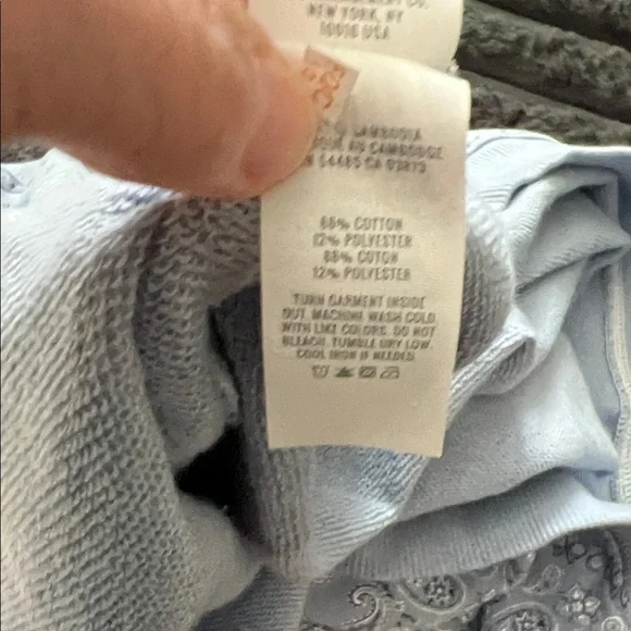 Aerie Light Blue Embroidered Pajama Set - Picture 8 of 8